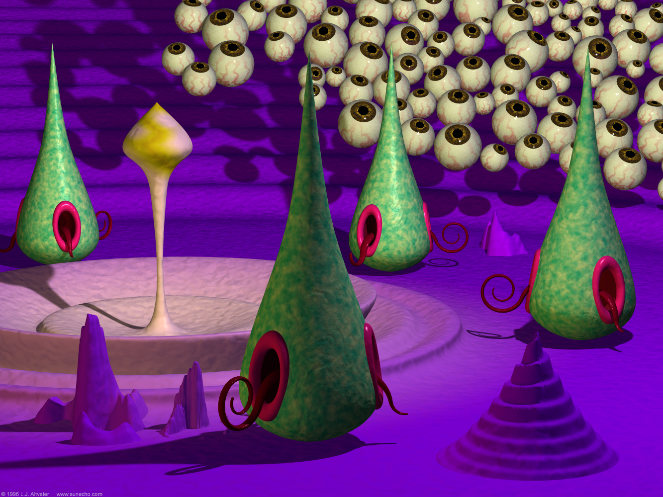 Harvester of Eyes (POV-Ray image)